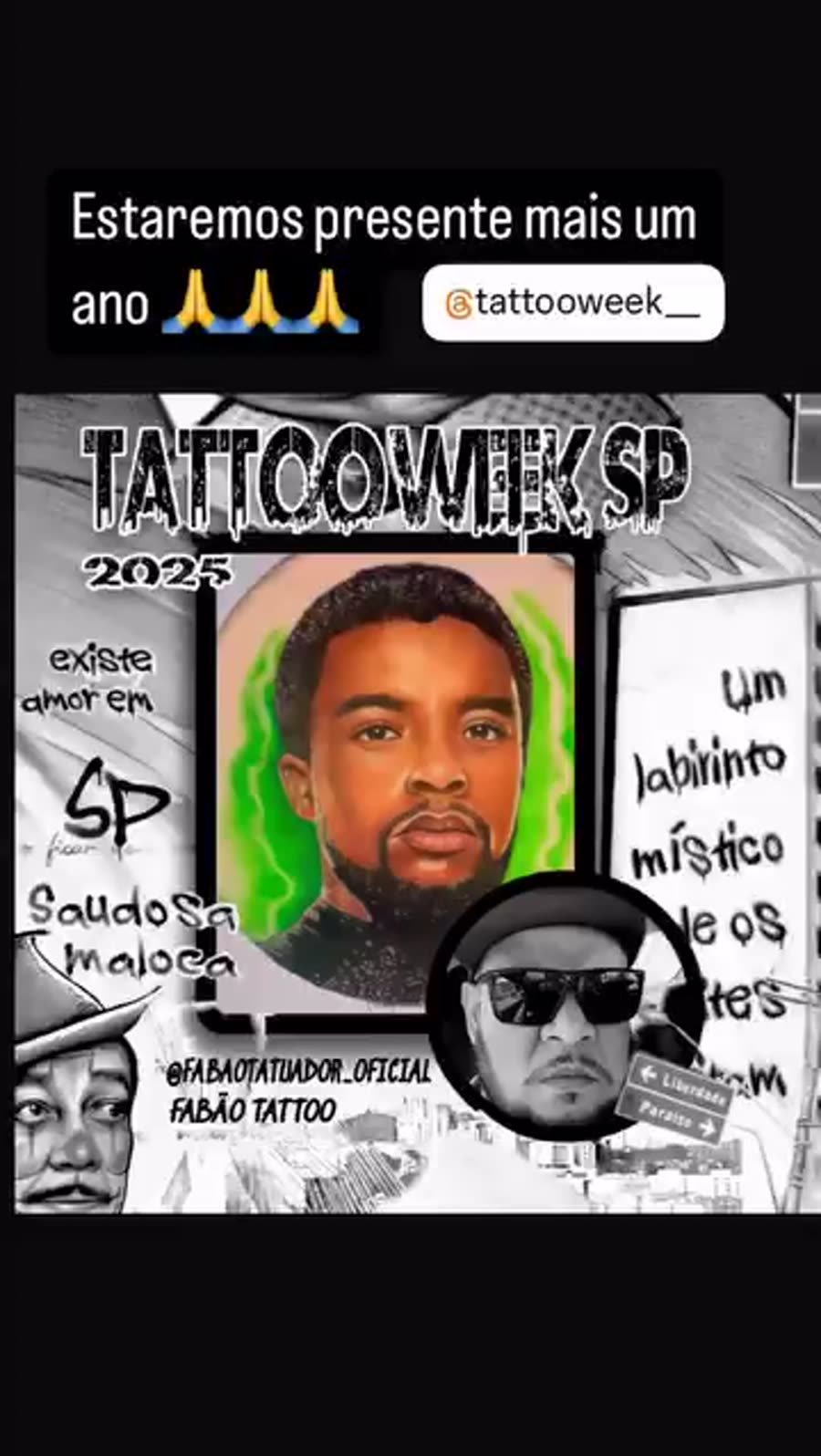 Tattoo Week SP 2025 — presença do Fabão Tattoo