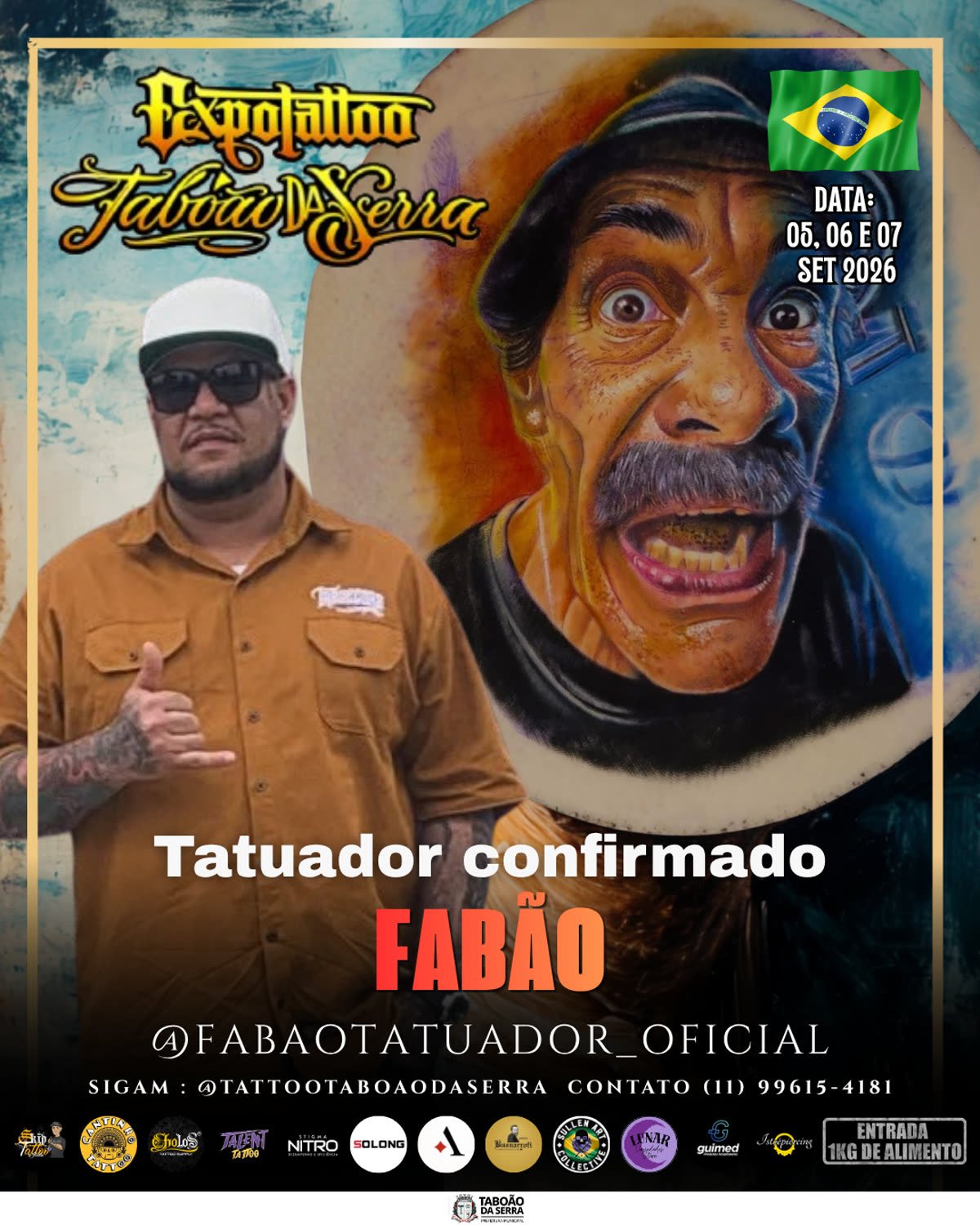 Expotattoo Taboão da Serra — Fabão tatuador confirmado