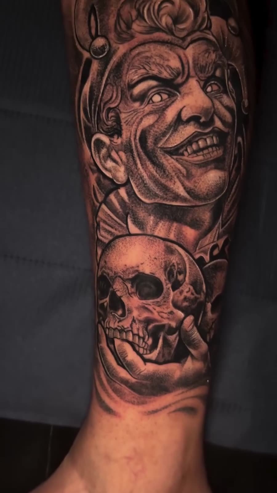 Tatuagem — Dark realismo por Fabão Tatuador