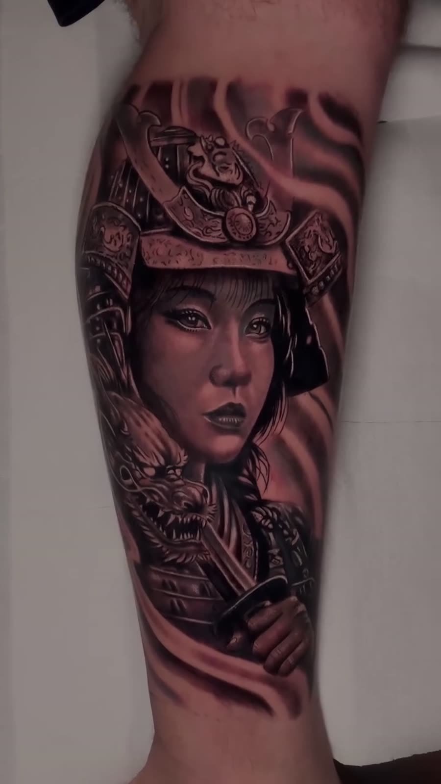 Tatuagem — Samurai oriental por Fabão Tatuador