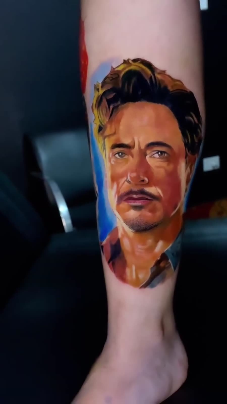 Tatuagem — Tony Stark por Fabão Tatuador